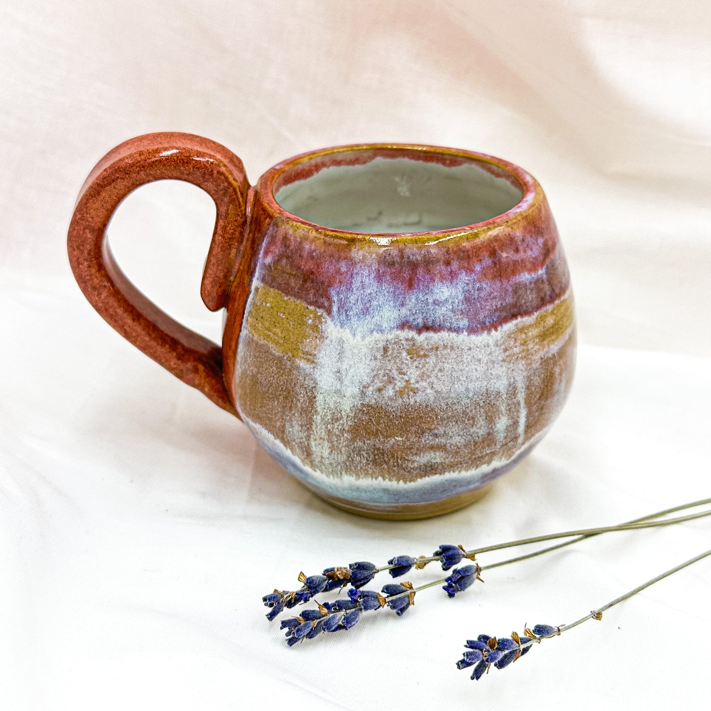 Magic mug with natural Angel Aura quartz crystal