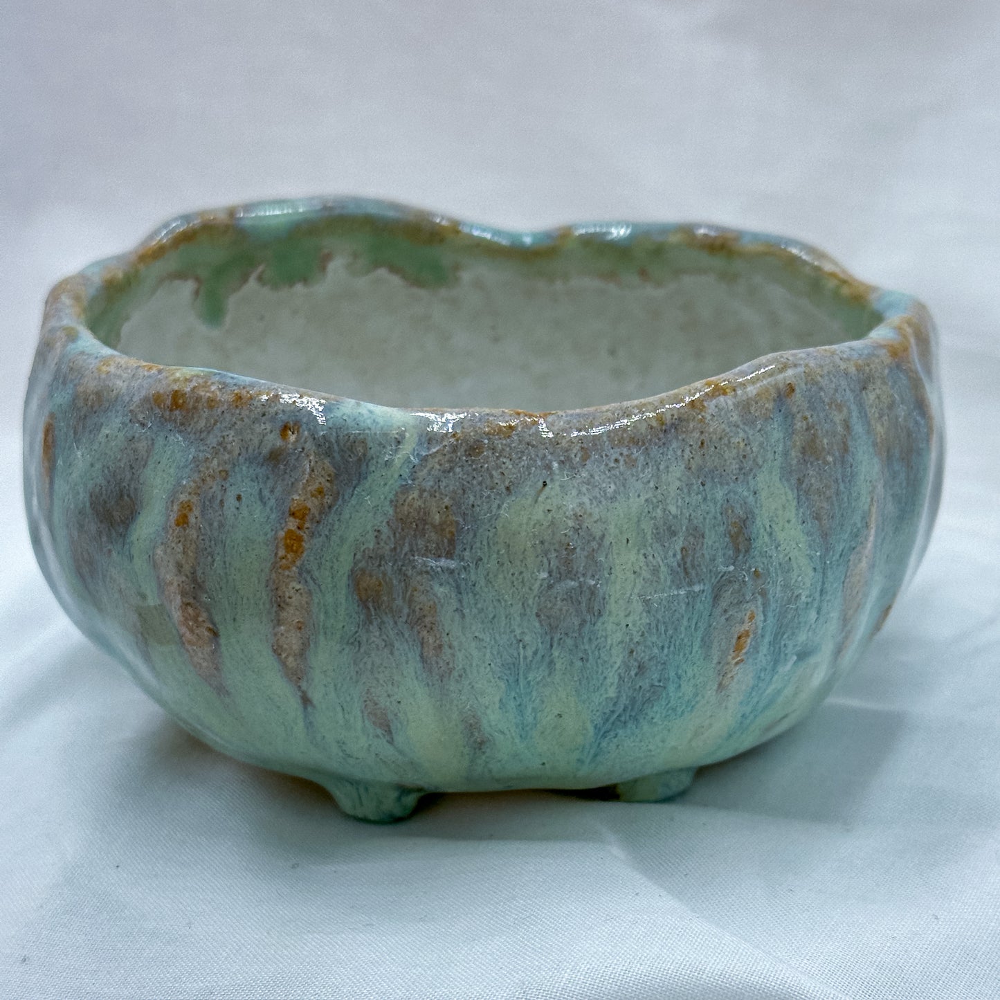 Milky blue bowl medium