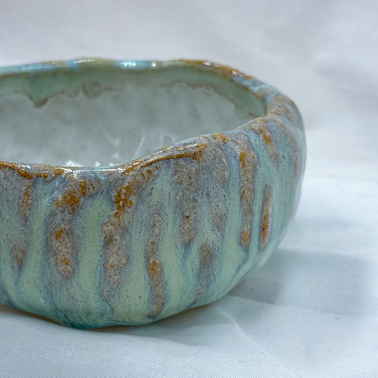 Milky blue bowl medium