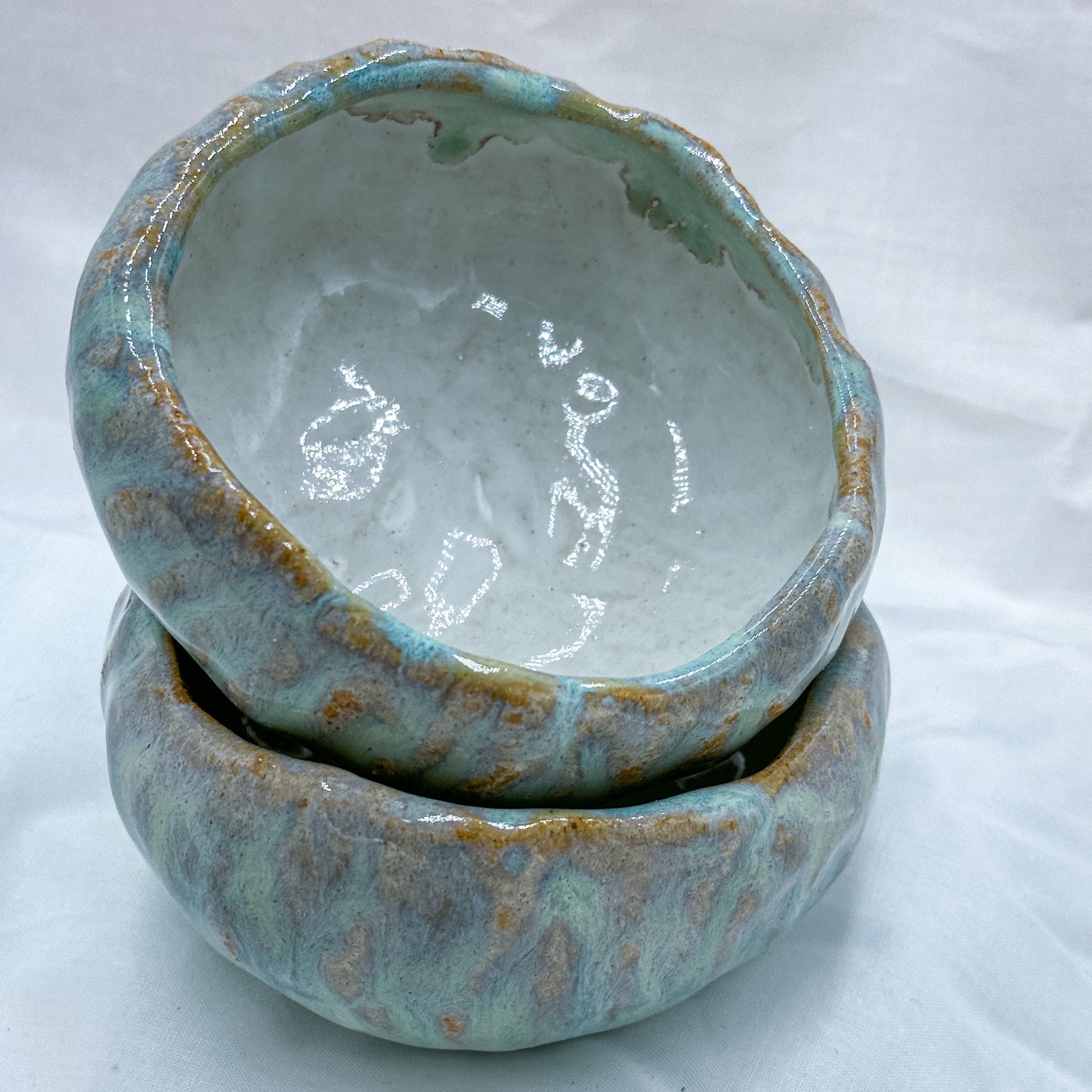 Milky blue bowl medium