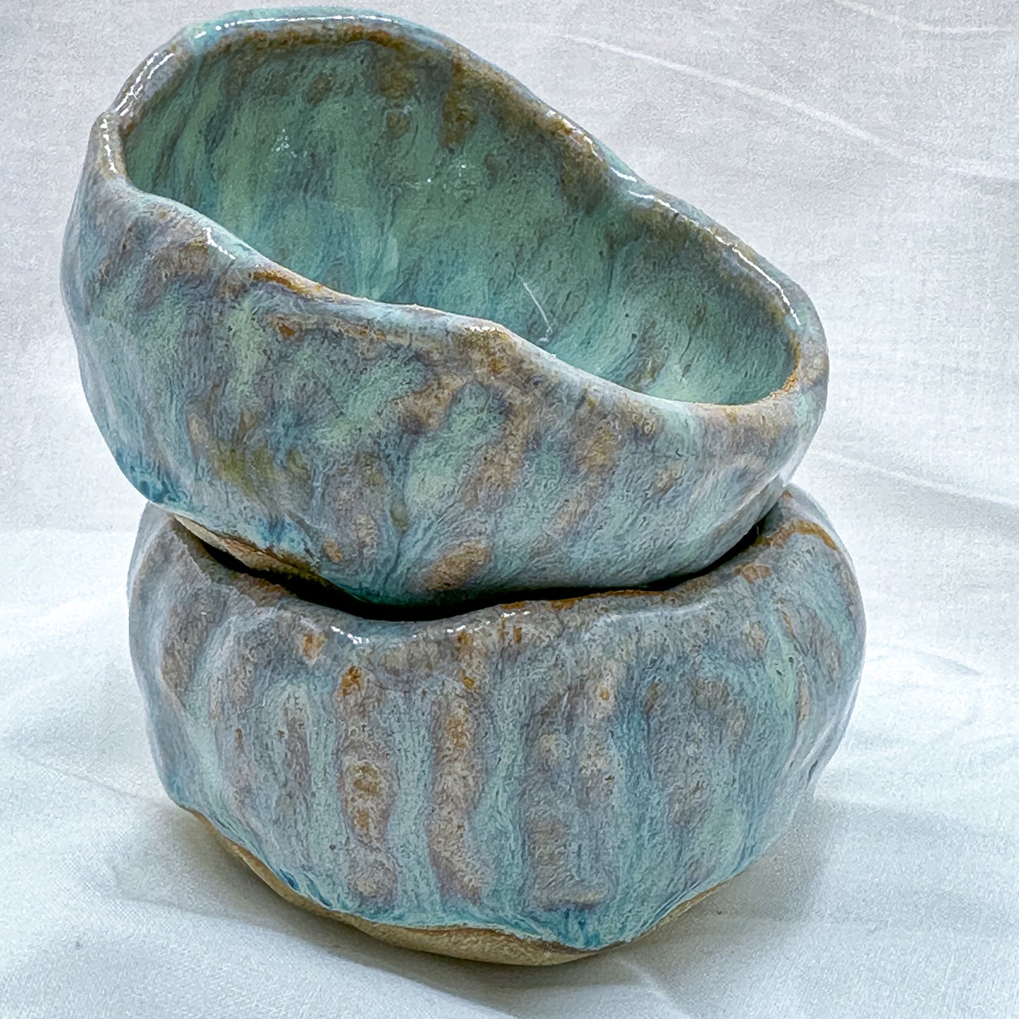 Milky blue sauce bowl small