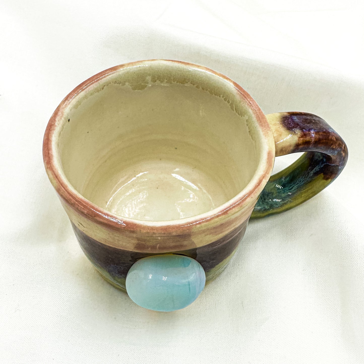 Magic mug with natural opalite crystal